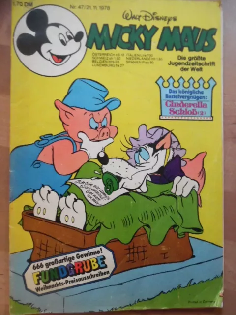 MICKY MAUS Nr. 47 - 21.11. 1978 B Walt Disney Comic