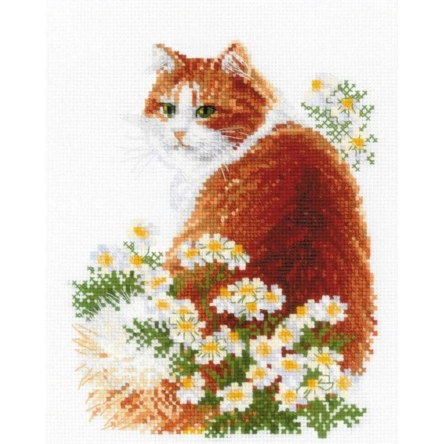Kit point de croix  RIOLIS  Le chat Ginger 2110