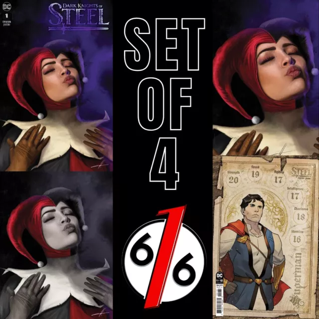 🚨🔥🗡 DARK KNIGHTS OF STEEL #1 COHEN 616 Variant Set Of 3 & 1:25 Putri Ratio