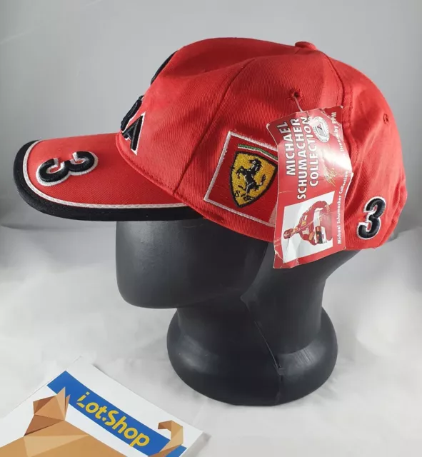 1998 Michael Schumacher #3 Ferrari DEKRA F1 Fórmula Uno 1 Vintage Hat Cap NUEVO 3