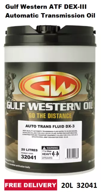 Gulf Western ATF DEX-III Automatic Transmission Oil 20L 32041