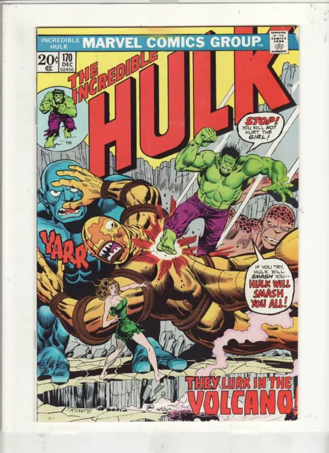 Incredible Hulk #170 F/Vf