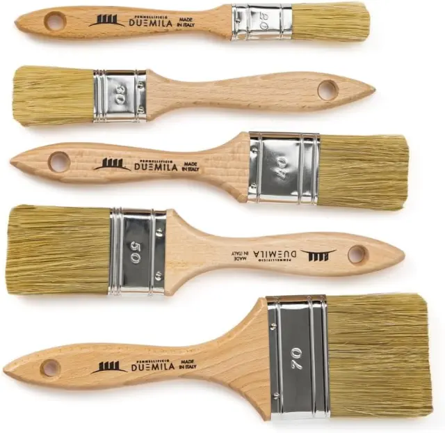 | Set 5 Pennelli Pittura Professionali, Pennellessa Universale, Indicato per Sma