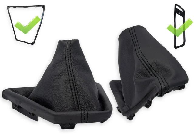 Soufflet Levier De Vitesse Cuir Noir Pour Mercedes W202 Classe C 1993-2001 - Neuf