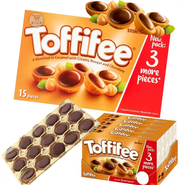 Toffifee Hazelnut in Caramel With Creamy Nougat & Chocolate Easter Toffee