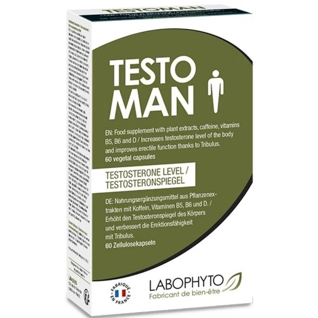 LABOPHYTO Testoman - Complément Alimentaire pour le Niveau de Testostérone - 60