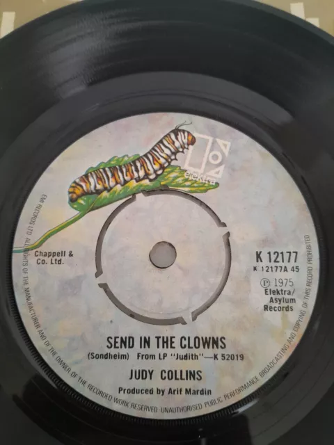 Judy Collins  - Send in the clowns/Houses on Elektra label. Original record.