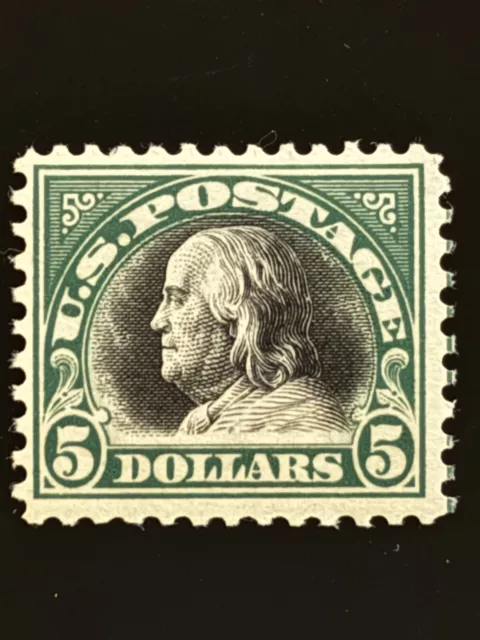 US STAMP SCOTT # 524 Mnh Og $5 Hamilton 1920See Images! Cv
