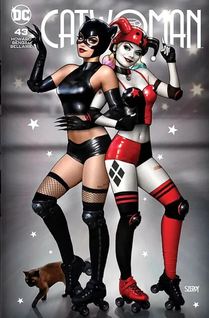 CATWOMAN #43 (NM) NATHAN SZERDY Roller Derby Trade Variant LTD 2022 Harley Quinn