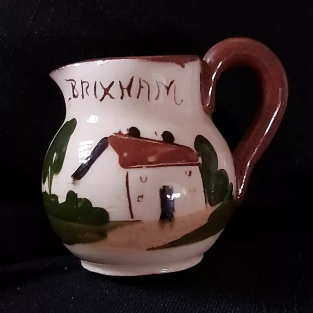 Watcombe Pottery Old Cottage Motto Cream  Jug "Straight From The Cow" BRIXHAM