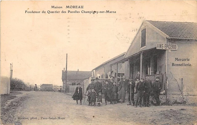Cpa 94 Champigny Sur Marne House Moreau Founder Du Quartier Des Pucelles