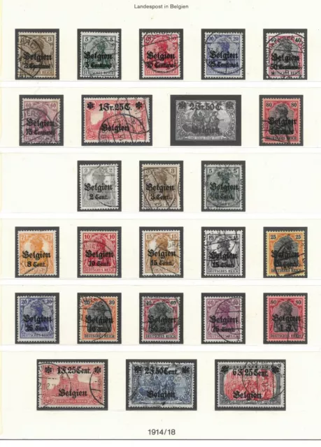 I.WK. Teilsammlung gestempelt; Mi ca. 400.- billigst