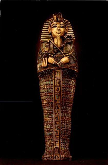 Canopic Coffin Egyptian, Dynasty XVIII, reign of Tutankhamun Vintage Postcard