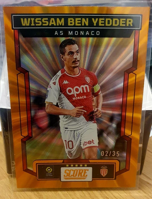 Carte Autographe Panini Score 2023 - Minamino & Ben Yedder - AS Monaco - Foot