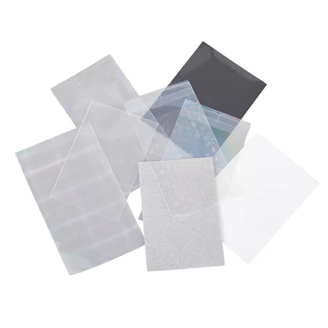 10/50PCS Star Album Photo Cards Transparent Case Card Film PE Protective Bag