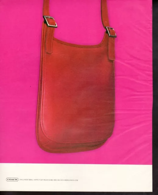 Vintage print ad advertisement Fashion COACH Chilli Hippie Flap #9135 1999 ad