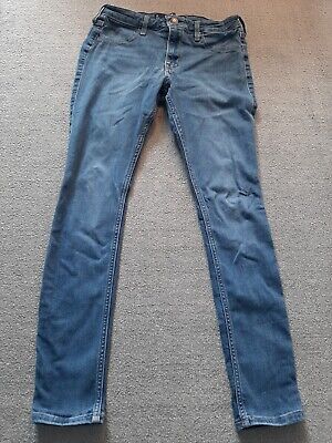 HOLLISTER jeans Girls Midrise Jean Jegging Size 7 S 28x26 Stretch Blue