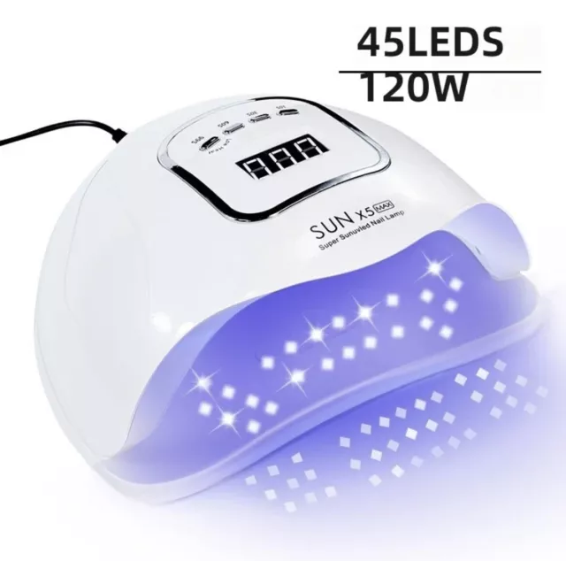 Lampe à ongles LED pour manucure, lampe UV 45, Pour Vernis A Ongle, Sechage Gel