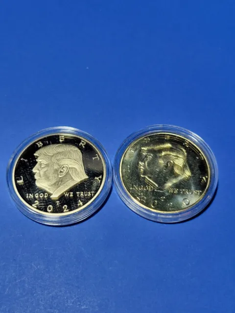 Trump Presidential Commemorative Souvenir Coin Package 2020 & 2024 Coins