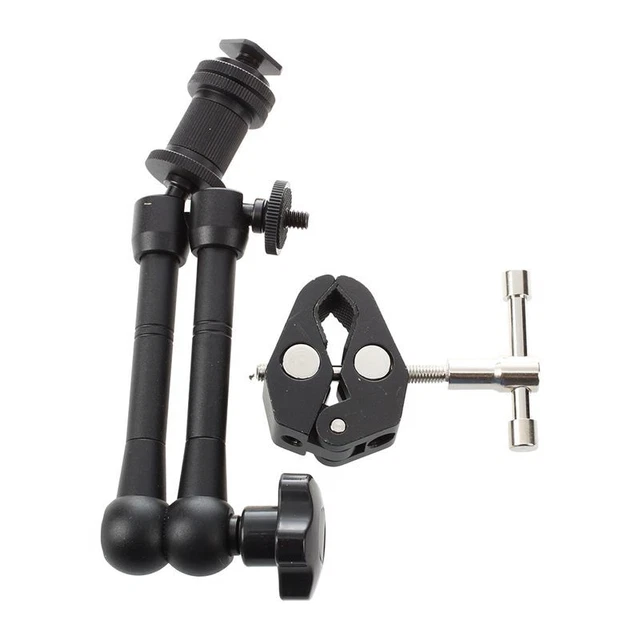 (R) 11" brazo articulado de fricción + clip Super abrazadera para cámara digital réflex digital M3R9