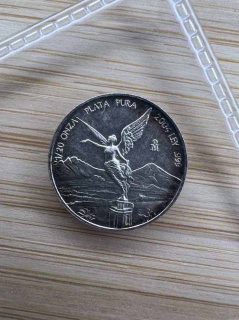 2004 1/20 oz Mexico Silver Libertad Coin Toned #2