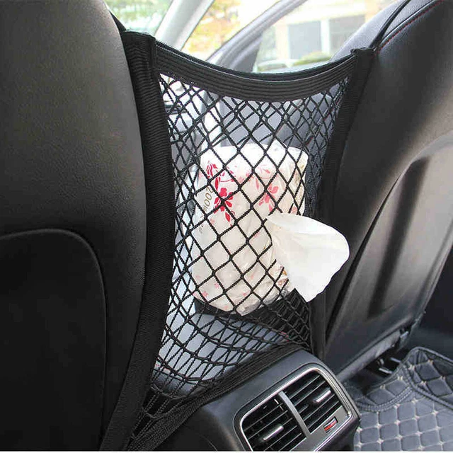 Organizador de asiento trasero de automóvil universal asiento de automóvil habitación de almacenamiento conjunto de teléfono móvil bolsa de red