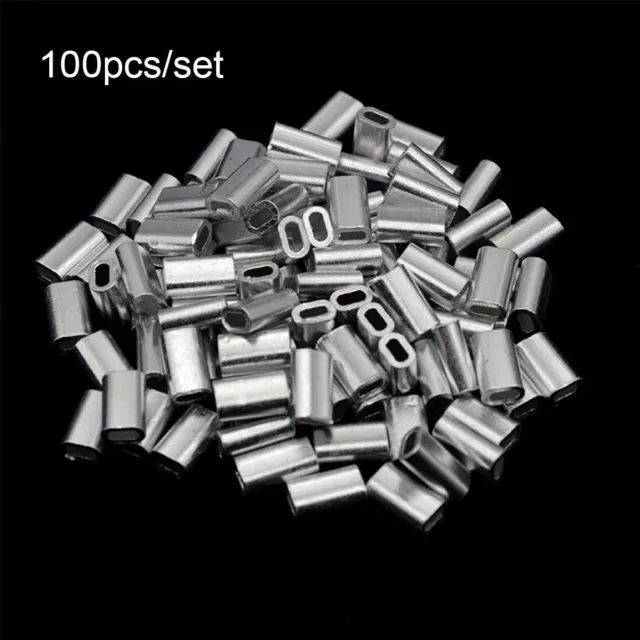 Aluminum Tube Fishing Wire Tube Line Crimping Sleeves Wire Crimp Connector