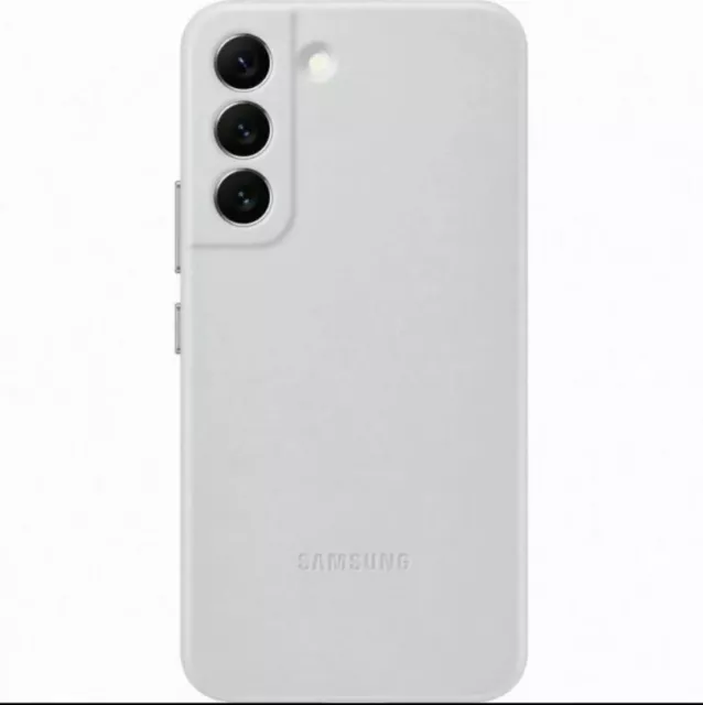 Genuine Samsung Leather Cover for Galaxy S22+ Plus - Light Grey Brand New In Box