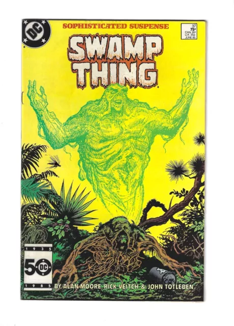 DC Comics SWAMP THING #37. 1ST APPEARANCE JOHN CONSTANTINE A MOORE (June 1985)