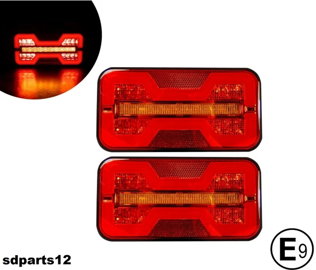 1pc Emark 24V Luci Posteriori Combinate A LED Per Fanali Posteriori Per Camion Scania Per Fanali Posteriori OE 002241859 2241860 Con Cicalino - Foto 4