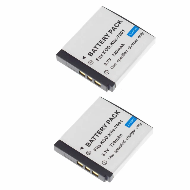 Batteria 2x 3,7 V per KODAK EasyShare V610, Easyshare M1073 IS M320 agli ioni di litio