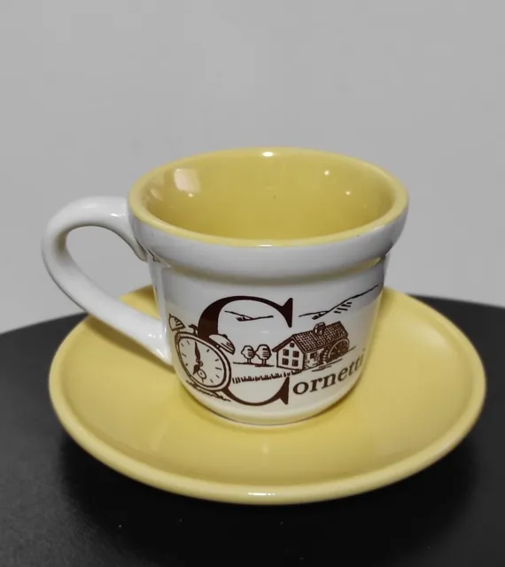 Tazzina da Caffè con Piattino Mulino Bianco, Tazza Gadget Collezione 2012, Nuova