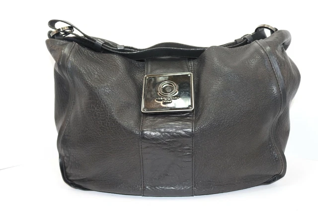 SEQUOIA Sac Porté Épaule Vintage Cuir Noir TBE