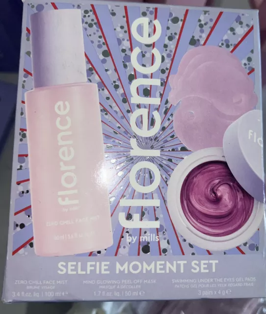 FLORENCE BY MILLS Selfie Moment Set: Face Mist, Peel Off Mask, Eyes Gel Pads
