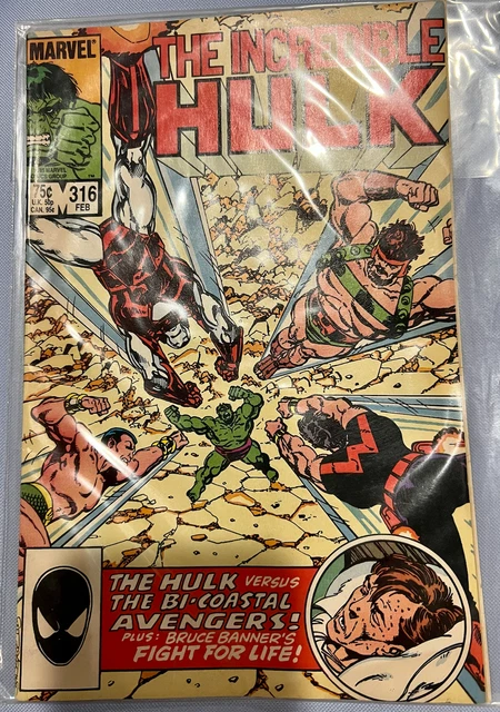 Incredible Hulk #316 1986, Marvel Comics Comic Book