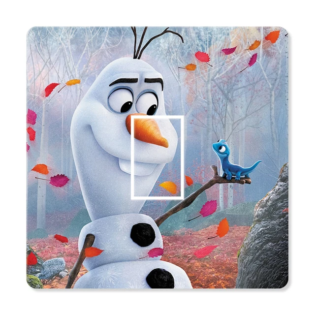 Disney Frozen 2 Olaf Interruttore Luce Adesivo Decalcomania Bambini Ragazzi Ragazze Camera Da Letto