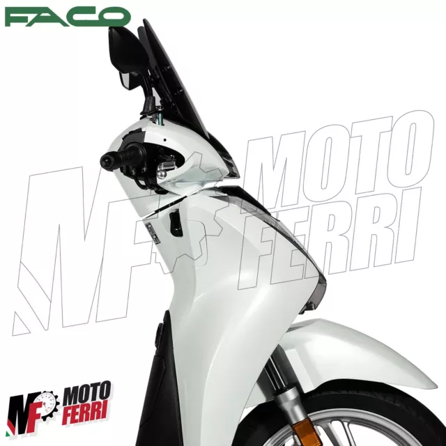 MF3320 - Pare-Brise Spoiler Noir Fumée ' SPORT FACO Honda Sh 125 150 À 2020 A 3