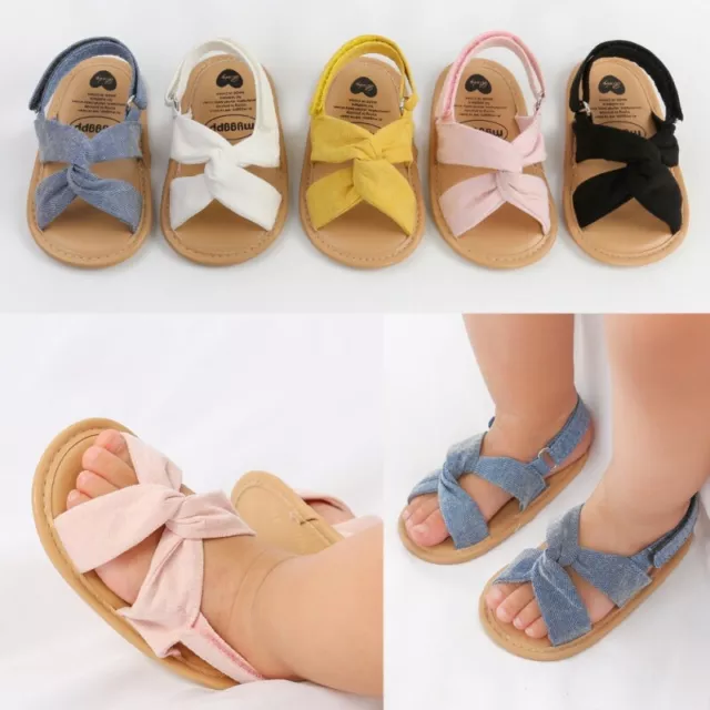 Newborn Baby Boy Girl Sandals PU Leather Shoes Open Toes Summer Sandals Walking