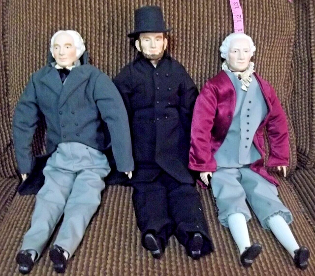 1979 Yield House Exclusive George Washington -John Adams & Abraham Lincoln ALL 3