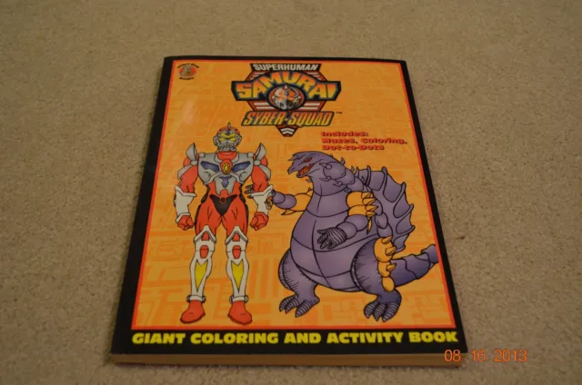 Superhuman Samouraï Syber-Squad coloriage géant et activité Bk. A (1994),...