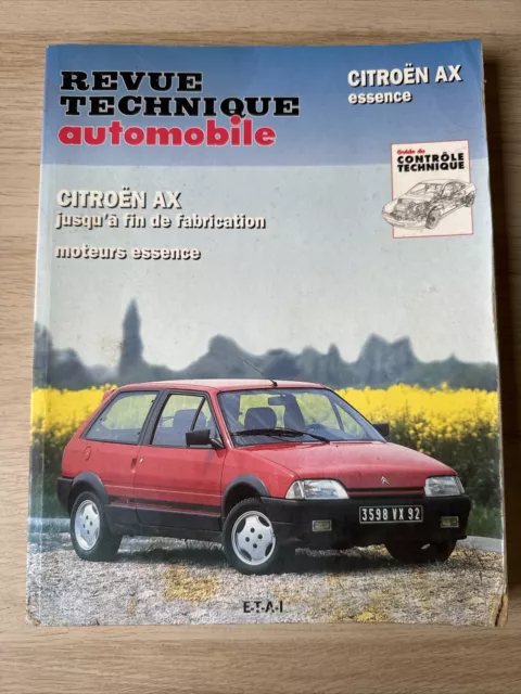 RTA revue technique Automobile CIP 478.6 CITROËN AX essence Voiture Car Garage