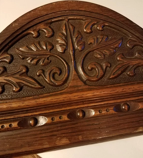 ANTIQUE ARCHITECTURAL SALVAGED Part Carved Wood Furniture Molding Crown