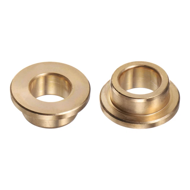 2pcs Flange Bearing Sleeve 13mm x 19mm x 10mm Bronze Self-Lubricating Bushings