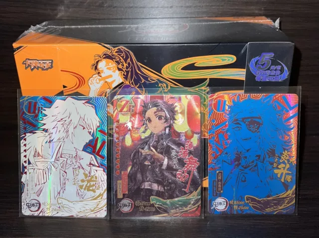 Demon Slayer Kimetsu no Yaiba RAINBOW Box Trading Cards Nezuko Tanjiro Zenitsu