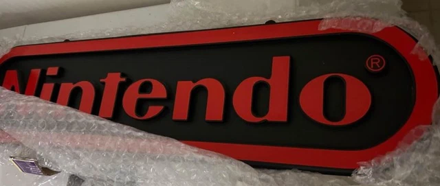 VINTAGE DOUBLE SIDED Vacuum Formed Nintendo Store Display Promo