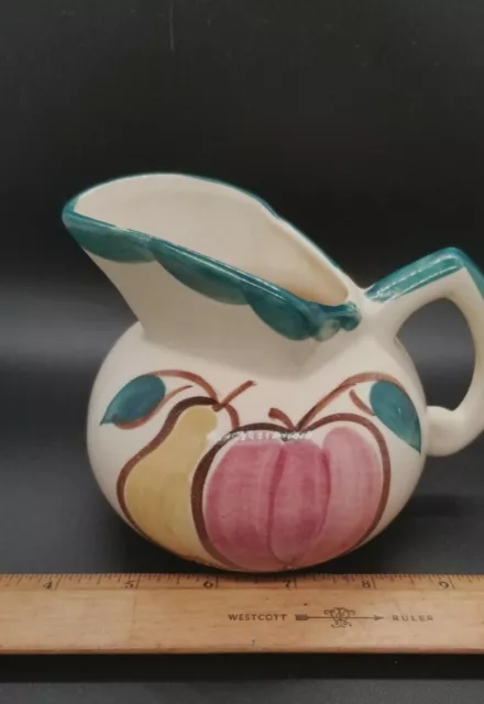 Vintage Puritan Pottery Apple and Pear Pattern Creamer / Small Pitcher