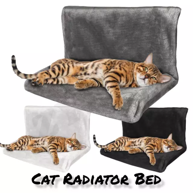 Pet Radiator Bed Animal Hanging Bed Cat Dog Warm Fleece Kitten Cradle Hammock