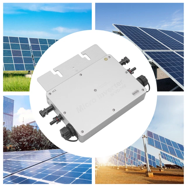 SOLAR INVERTER 700W Grid Tie MPPT Pure Sine Wave 120V Waterproof Self ...