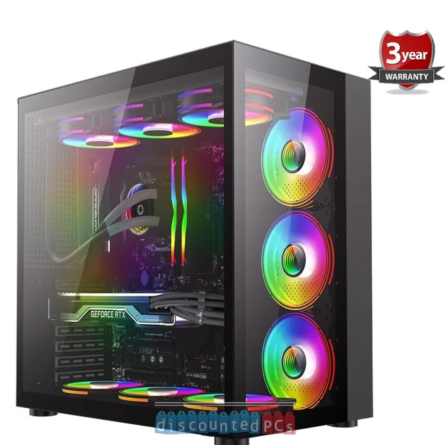 Entry Gaming Multimedia Office 12 Kern Computer AMD RYZEN 9 7900X3D 5,6 GHz 12-Kern-Gaming-PC-Computer, RTX 4080 Super