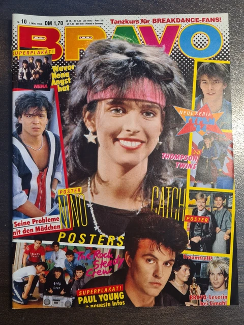BRAVO 10/1984 Heft Komplett - Nena, Nino de Angelo, Paul Young, Catch - Top!
